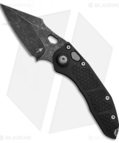 Marfione Custom Borka Blades Prototype Stitch Auto Knife Black (Acid Wash)