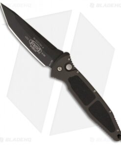 Microtech Mini Socom Tanto Automatic Knife (3.25" Black Plain) 3/99