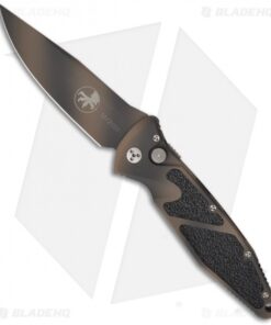 Rare Microtech Mini-Socom Elite Tan Camo Automatic Knife (3.4" Plain) 12/2003