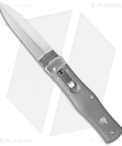 Mikov 241 Predator Leverlock Automatic Knife ABS Silver (3.75" Polish)