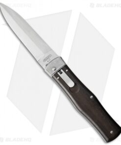 Mikov 241 Predator Leverlock Automatic Knife Ebony Wood (3.75" Polish)
