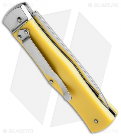 Mikov EMT Rescue Leverlock Automatic Knife ABS Yellow (3.75" Serr) - Image 2