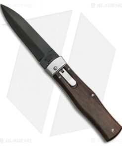 Mikov 241 Predator Leverlock Automatic Knife Wood (3.75" Black)