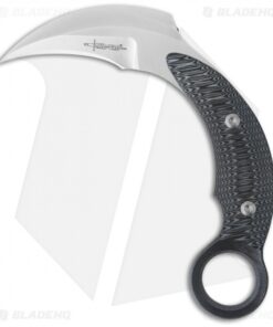 Mil-Tac Knives Jerry Hossom Kerambitch Karambit Knife Black/Grey (3.25" Satin)