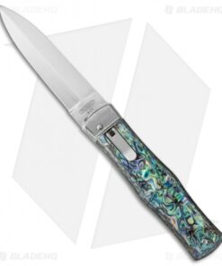 Mikov 241 Predator Leverlock Automatic Knife Abalone (3.75" Polish)