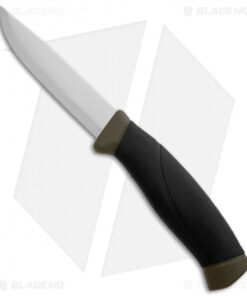 Morakniv Companion Carbon Steel Fixed Blade Knife OD Green (4" Satin)