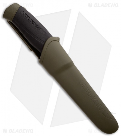 Morakniv Companion Carbon Steel Fixed Blade Knife OD Green (4" Satin) - Image 2