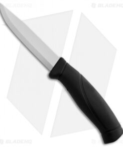 Morakniv Companion Black Fixed Blade Knife Stainless Steel (4" Satin)