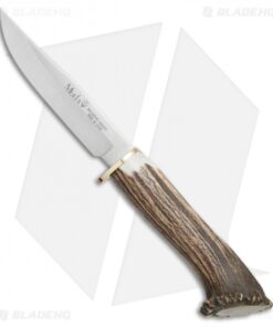 Muela Hunter Fixed Blade Knife Crown Stag (4.25" Satin)