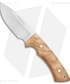 Muela Rhino Fixed Blade Knife Olive Wood (4" Satin)