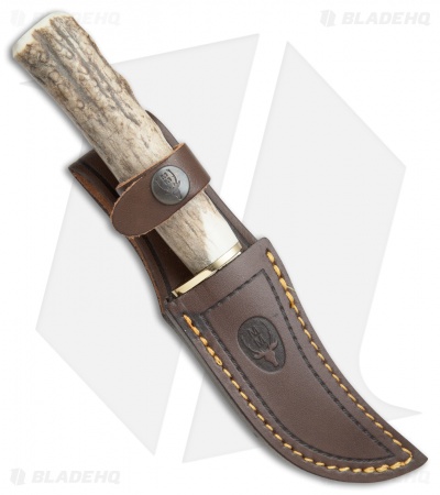 Muela Skinner Fixed Blade Knife Stag Horn (3.875" Satin) - Image 2