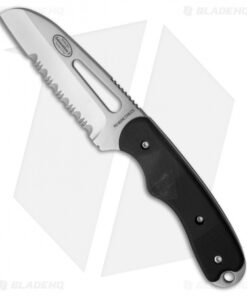 Myerchin Gen. 2 Offshore System Fixed Blade Knife Black G-10 (4" Satin Serr)