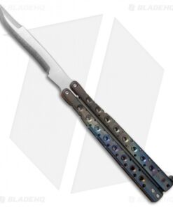 Nathan Dewey Custom Deviant Butterfly Knife Torch Titanium (4.25" Satin) 16-May