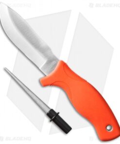 Old Timer Outfitter Fixed Blade Knife Orange (4" Satin)