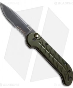Ox Forge Original Automatic Knife Green (3.75" Black Serr)