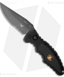 Paragon PARA-8 Semper Fi Automatic Knife w/ USMC (3.5" DLC Serr)
