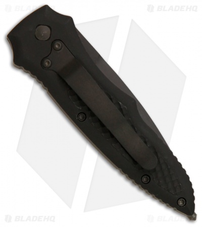Paragon Cobra Tactical Automatic Knife (3.5" Black Serr) - Image 2