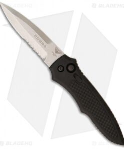Paragon Cobra Tactical Automatic Knife (3.5" Stonewash Serr)
