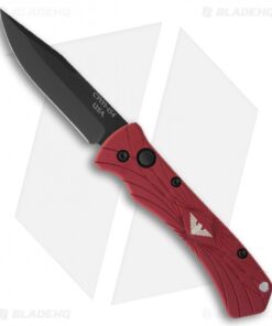 Paragon Mini ERT Red Automatic Knife (2.75" Black Plain)