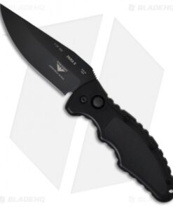 Paragon Knives PARA-8X Automatic Knife (3.5" Black Plain)