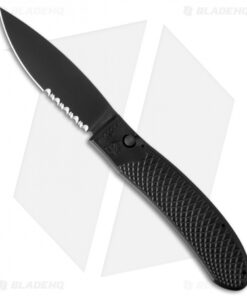 Piranha Toxin Automatic Knife Black (3.75" Black Serr)