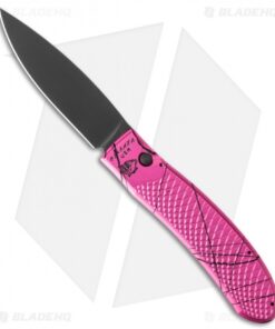 Piranha Toxin Automatic Knife Pink (3.75" Black)