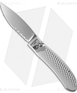 Piranha Toxin Automatic Knife Silver (3.75" Mirror Serr)