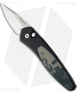 Pro-Tech Half-Breed Automatic Knife Black Camo G10 (1.95" Stonewash) 3624