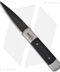 Pro-Tech Godfather Gray Automatic Knife Black G10 (4" Black) 900BT