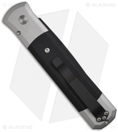 Pro-Tech Godfather Gray Automatic Knife Black G10 (4" Black) 900BT - Image 2
