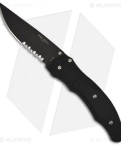 Pro-Tech Defiance D/A Automatic Knife w/ Black G-10 (3.5" Black Serr) 1802 P.S.