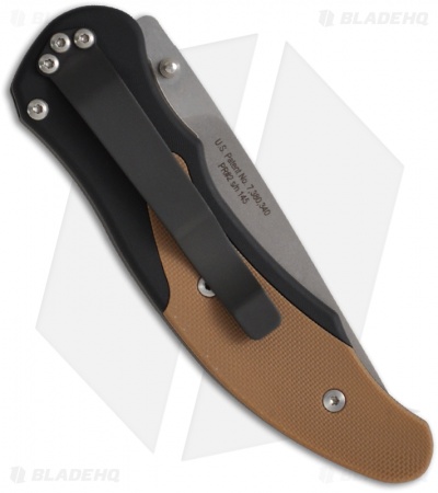 Pro-Tech Defiance D/A Automatic Knife w/ Coyote Brown G-10 (Stonewash PLN) 1803 - Image 2