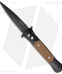 Pro-Tech The Don Automatic Knife Black w/Coyote Brown G-10 (3.5" Black) 1738