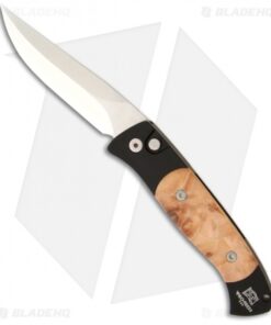 Pro-Tech Brend 2 Small Automatic Knife Maple Burl (2.9" Satin)