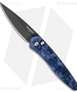 Pro-Tech Newport Automatic Knife Black/Gray Jazz (3" Black) 3407-BG