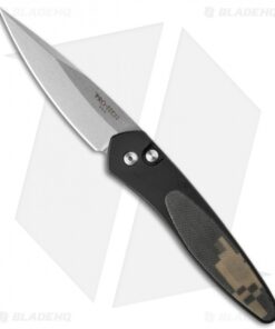 Pro-Tech Newport Automatic Knife Camo G-10 (3" Stonewash) 3424