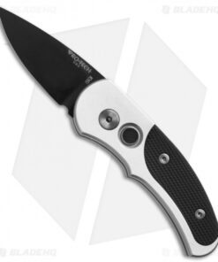 Pro-Tech Runt J4 Automatic Knife Silver / Black G-10 (1.94" Black) 4401