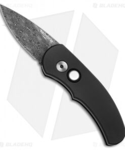 Pro-Tech Custom Runt J4 Automatic Knife Black (1.94" Damascus)