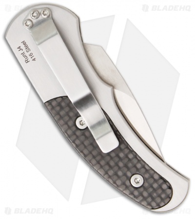 Pro-Tech Runt J4 Steel Custom Knife w/ Carbon Fiber (1.94" Satin Plain) 4454 - Image 2