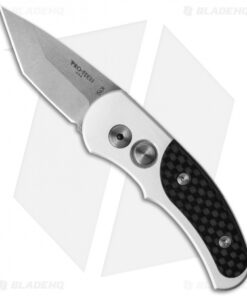 Pro-Tech Runt J4 Tanto Automatic Knife Carbon Fiber (1.94" Stonewash) 5400