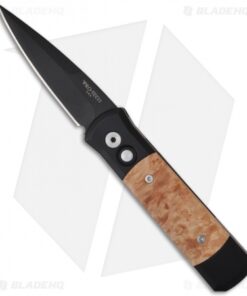 Pro-Tech Godson Automatic Knife Maple Burl (3.15" Black) 707