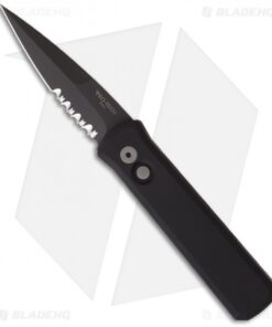 Pro-Tech Godson Automatic Knife (3.15" Black Serr) 721 PS