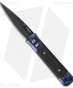 Pro-Tech Godfather Automatic Knife Black/Gray Jazz (4" Black) 909-BG