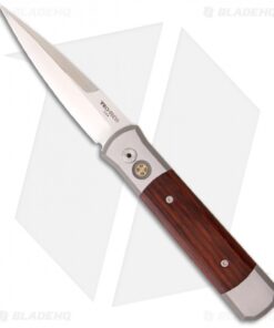 Protech Custom Steel Godfather Knife w/ Cocobolo (4" Satin Plain) 947-C