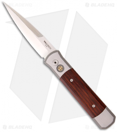 Protech Custom Steel Godfather Knife w/ Cocobolo (4" Satin Plain) 947-C