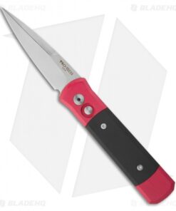 Protech Godson Automatic Knife Red & Black G-10 (3.15" Satin) 715