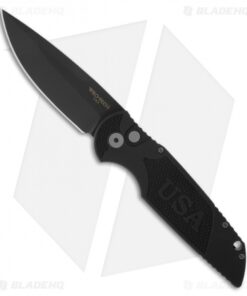 Pro-Tech TR-3 D2 USA Tactical Response Automatic Knife (3.5" Black Plain)