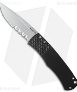 Pro-Tech Magic "Whiskers" Automatic Knife Black (3.125" Stonewash Serr) BR-1.4