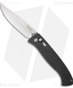 Pro-Tech Brend 1 Large Automatic Knife Knurled Black (4.6" Satin) 1140