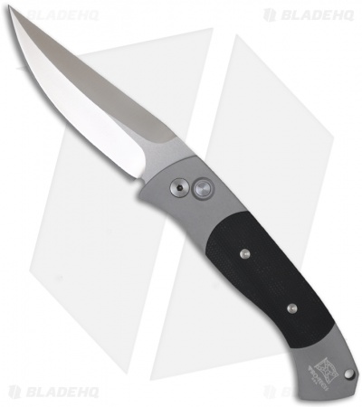 Pro-Tech Brend 3 Medium Automatic Knife Gray/Black G-10 (3.75" Satin) 1361